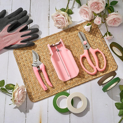 9 Pcs Rose Thorn Remover Set for Wedding Women Mother Gift, Pink