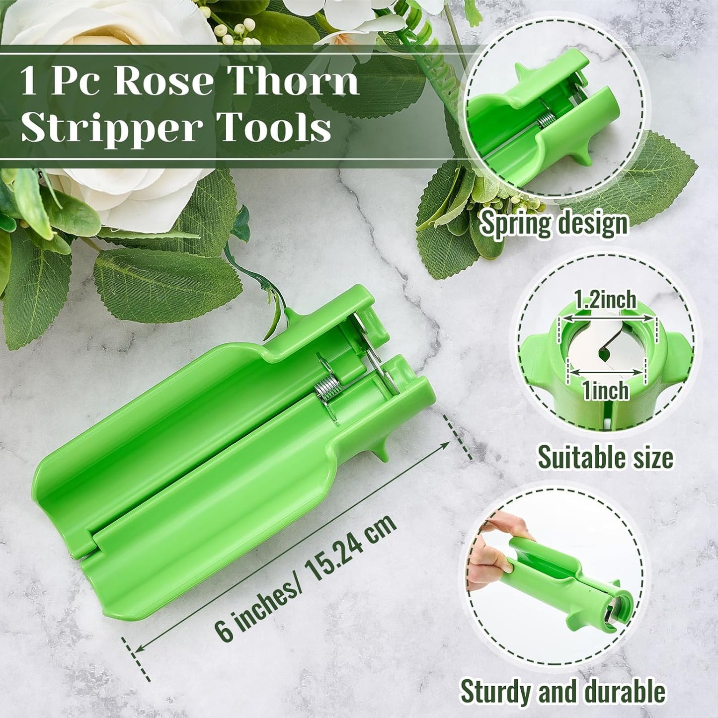 9 Pcs Rose Thorn Remover Set for Wedding Women Mother Gift, Pink