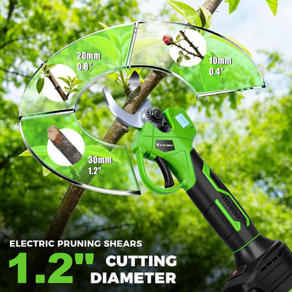 6Inch Mini Chainsaw with Extension Pole, 2-in-1 Pole Saw for Tree Trimming