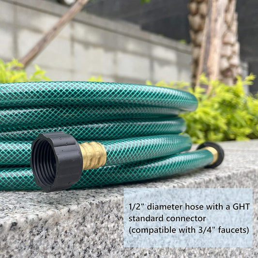 1/2 Inch Garden Hose 10FT Flexible PVC Hose for Lawns, Car Wash, Watering Hose