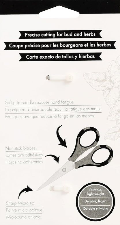 Cutter Bee Precision Craft Scissors - Small Ergonomic Scissors with Micro Tip for Cutting Paper, Herbs, and More - Stainless Steel Blades, Yellow and Black