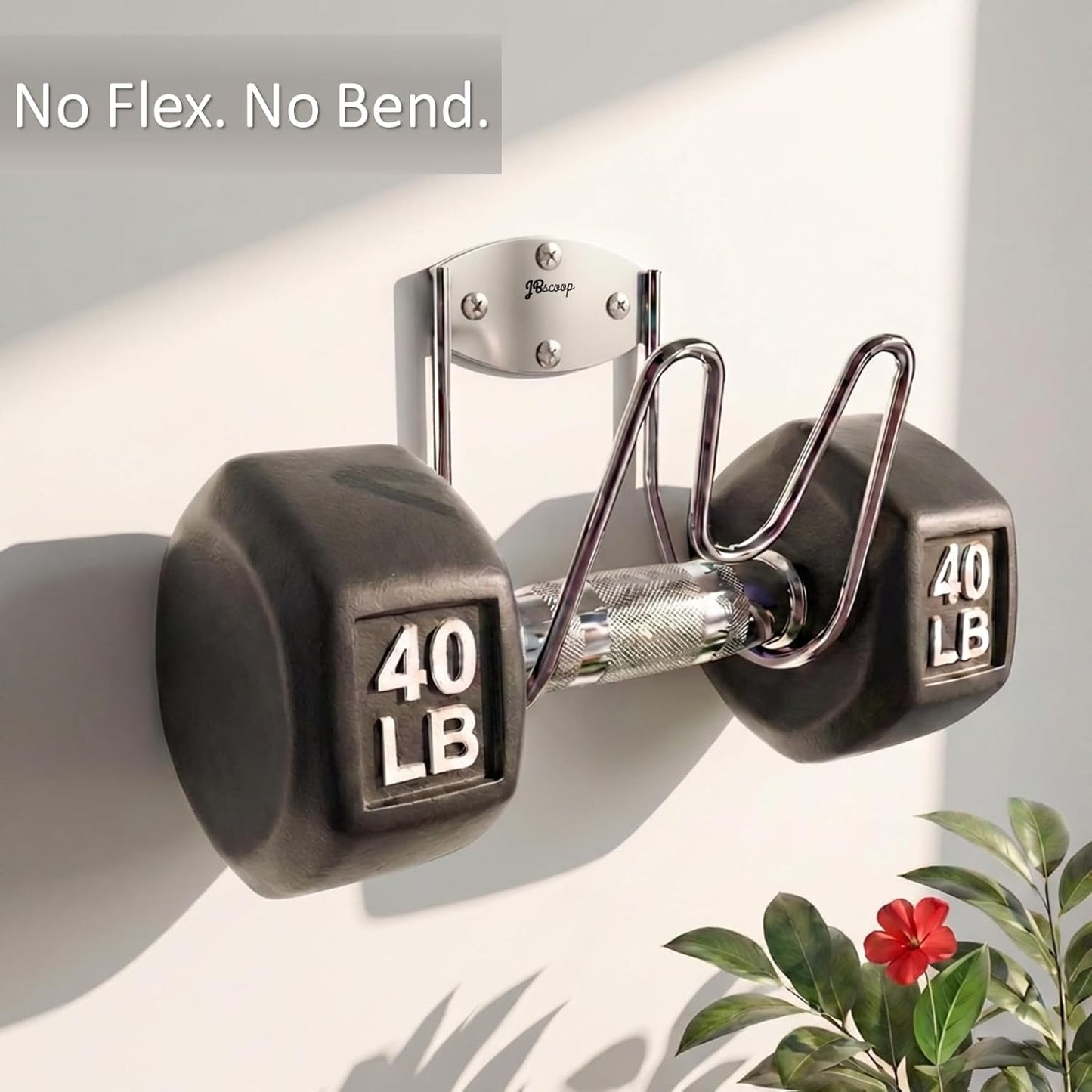 Stainless Steel Garden Hose Holder Wall Mount – Silver SUS304 Hose Hanger for Indoor & Outdoor Use