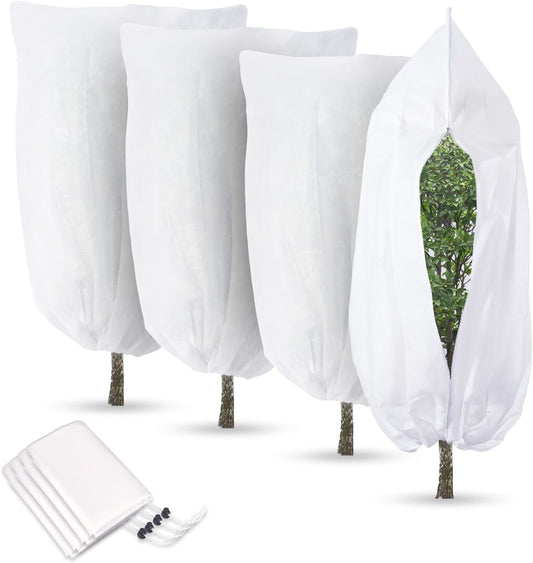 Ideal Swan 4 Pcs Plant Covers Freeze Protection for Winter Plant Cover