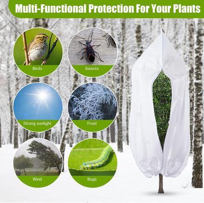 Ideal Swan 4 Pcs Plant Covers Freeze Protection for Winter Plant Cover
