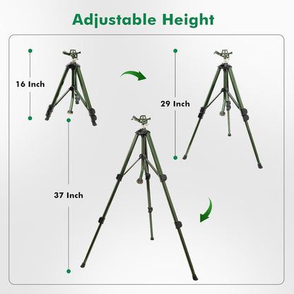 Adjustable Full Metal Tripod Sprinklers for Yard Large Area