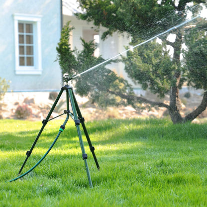 Adjustable Full Metal Tripod Sprinklers for Yard Large Area