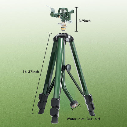 Adjustable Full Metal Tripod Sprinklers for Yard Large Area
