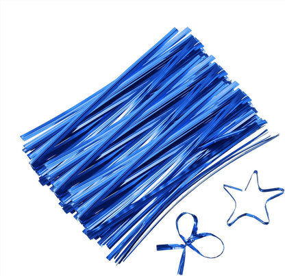 6" Twist Ties, Metallic Twist Ties, Reusable Plastic Coated Twist Ties for Bakery, Candy Bags, Coffee Bags, Goodie Bags, Pack of 800, Silver