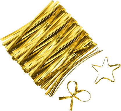 6" Twist Ties, Metallic Twist Ties, Reusable Plastic Coated Twist Ties for Bakery, Candy Bags, Coffee Bags, Goodie Bags, Pack of 800, Silver