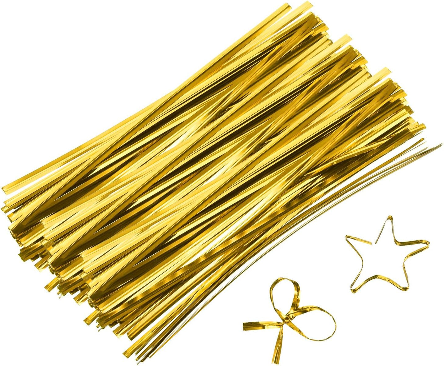 6" Twist Ties, Metallic Twist Ties, Reusable Plastic Coated Twist Ties for Bakery, Candy Bags, Coffee Bags, Goodie Bags, Pack of 800, Silver