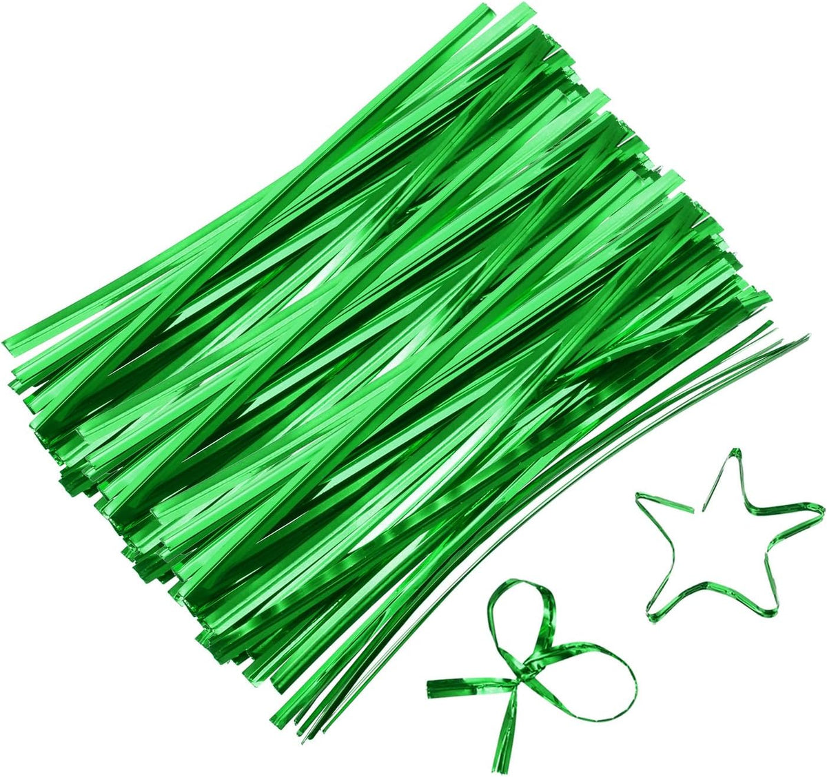 6" Twist Ties, Metallic Twist Ties, Reusable Plastic Coated Twist Ties for Bakery, Candy Bags, Coffee Bags, Goodie Bags, Pack of 800, Silver