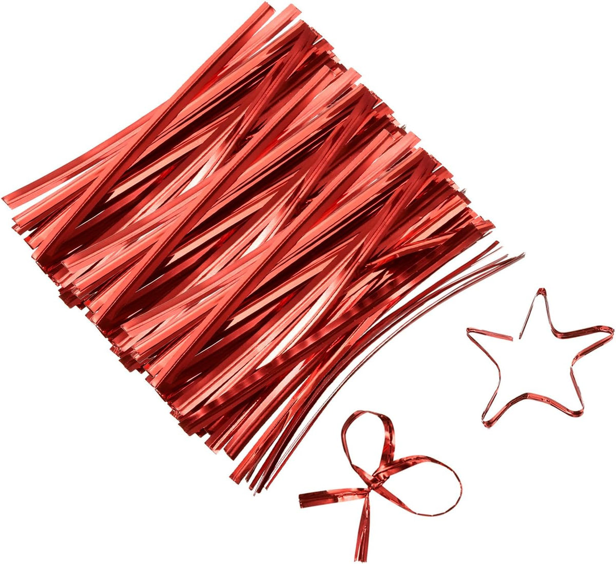 6" Twist Ties, Metallic Twist Ties, Reusable Plastic Coated Twist Ties for Bakery, Candy Bags, Coffee Bags, Goodie Bags, Pack of 800, Silver