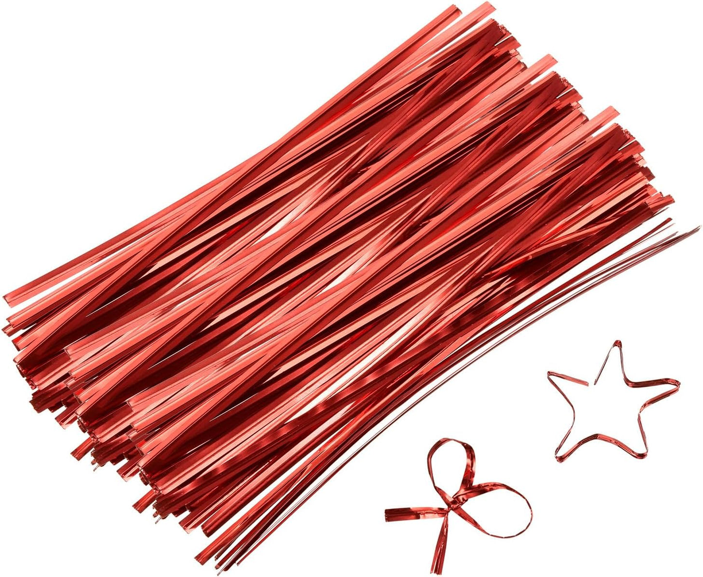 6" Twist Ties, Metallic Twist Ties, Reusable Plastic Coated Twist Ties for Bakery, Candy Bags, Coffee Bags, Goodie Bags, Pack of 800, Silver