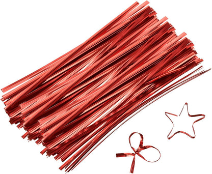 6" Twist Ties, Metallic Twist Ties, Reusable Plastic Coated Twist Ties for Bakery, Candy Bags, Coffee Bags, Goodie Bags, Pack of 800, Silver