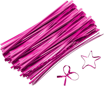 6" Twist Ties, Metallic Twist Ties, Reusable Plastic Coated Twist Ties for Bakery, Candy Bags, Coffee Bags, Goodie Bags, Pack of 800, Silver