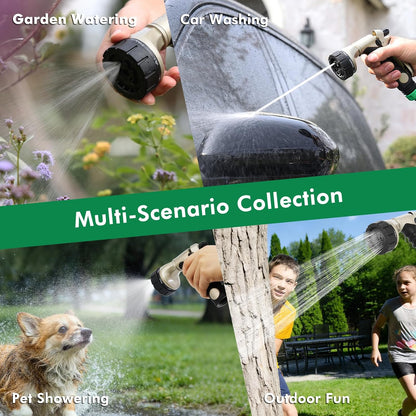 Garden Hose Nozzle, Heavy Duty Metal Water Hose Nozzle for Outdoor