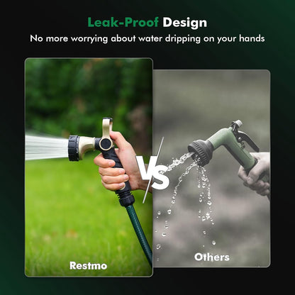 Garden Hose Nozzle, Heavy Duty Metal Water Hose Nozzle for Outdoor