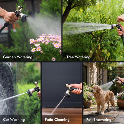 Garden Hose Nozzle, Heavy Duty Metal Water Hose Nozzle for Outdoor