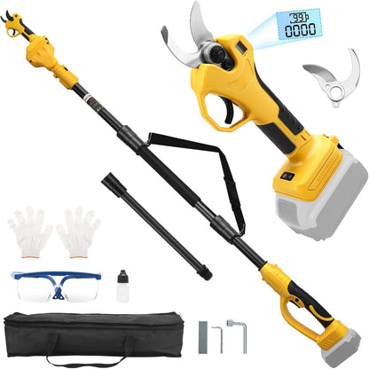 2-in-1 Cordless Pole Pruning Shears for Dewalt 20V Battery (No Battery)