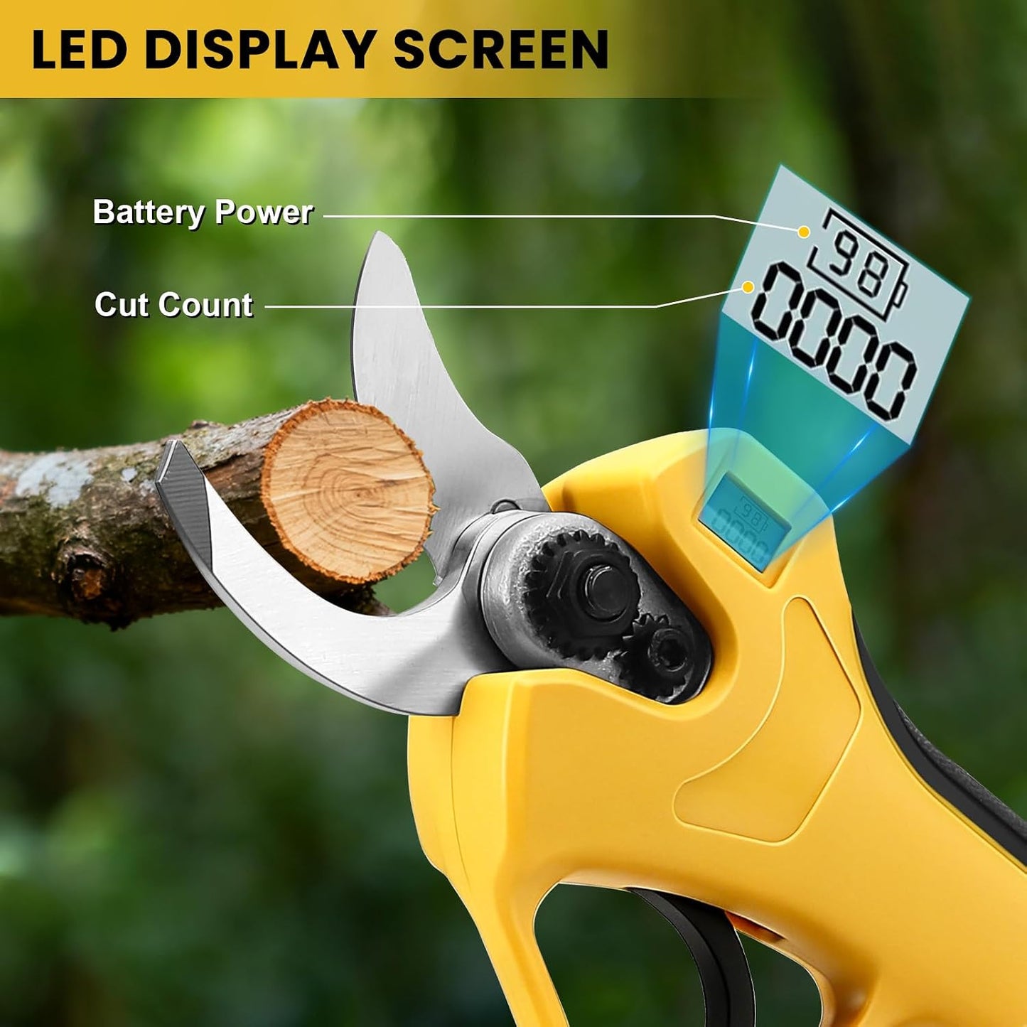 2-in-1 Cordless Pole Pruning Shears for Dewalt 20V Battery (No Battery)