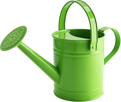 Blue Metal Watering Can, 1.5L for Kids Comfort Handle