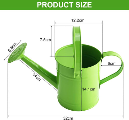 Blue Metal Watering Can, 1.5L for Kids Comfort Handle