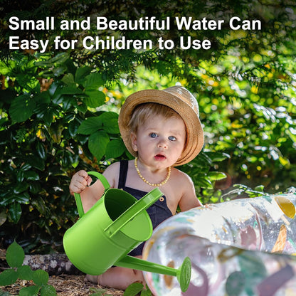 Blue Metal Watering Can, 1.5L for Kids Comfort Handle