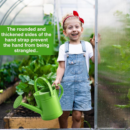 Blue Metal Watering Can, 1.5L for Kids Comfort Handle