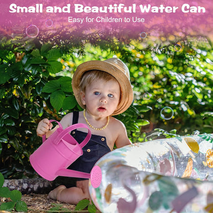 Blue Metal Watering Can, 1.5L for Kids Comfort Handle