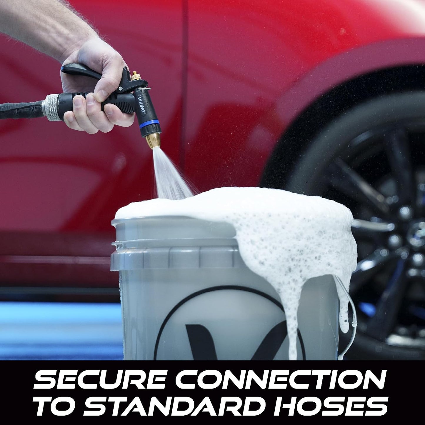 VIKING Hose Nozzle, Adjustable and Heavy-Duty for Cars and Home