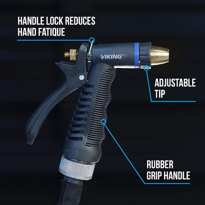VIKING Hose Nozzle, Adjustable and Heavy-Duty for Cars and Home