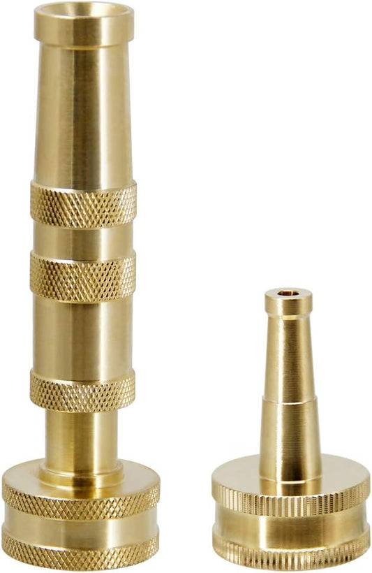 Brass Heavy Duty Adjustable Twist Hose Nozzle Set