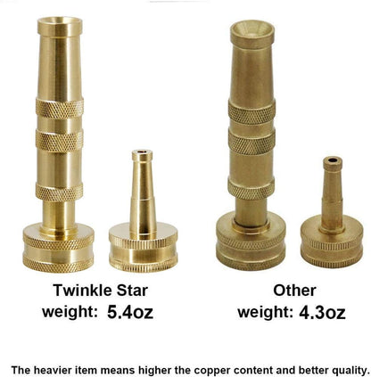 Brass Heavy Duty Adjustable Twist Hose Nozzle Set