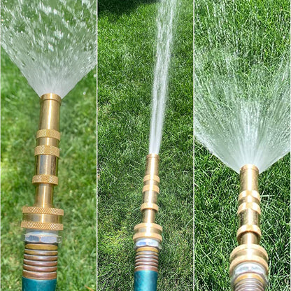 Brass Heavy Duty Adjustable Twist Hose Nozzle Set