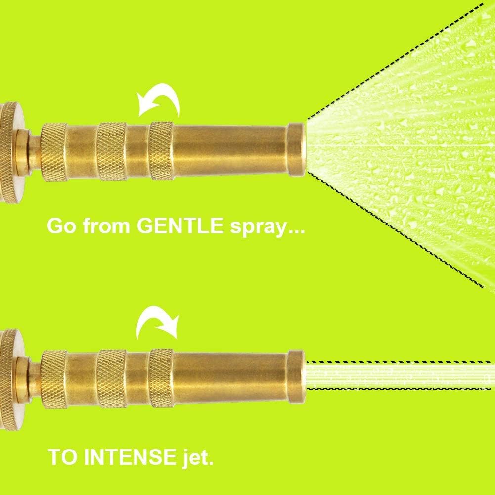 Brass Heavy Duty Adjustable Twist Hose Nozzle Set
