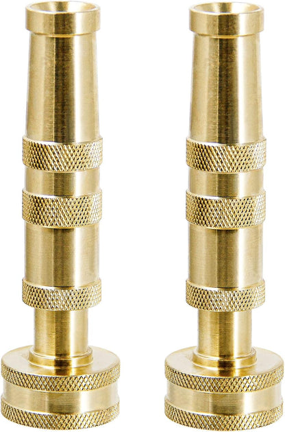 Brass Heavy Duty Adjustable Twist Hose Nozzle Set
