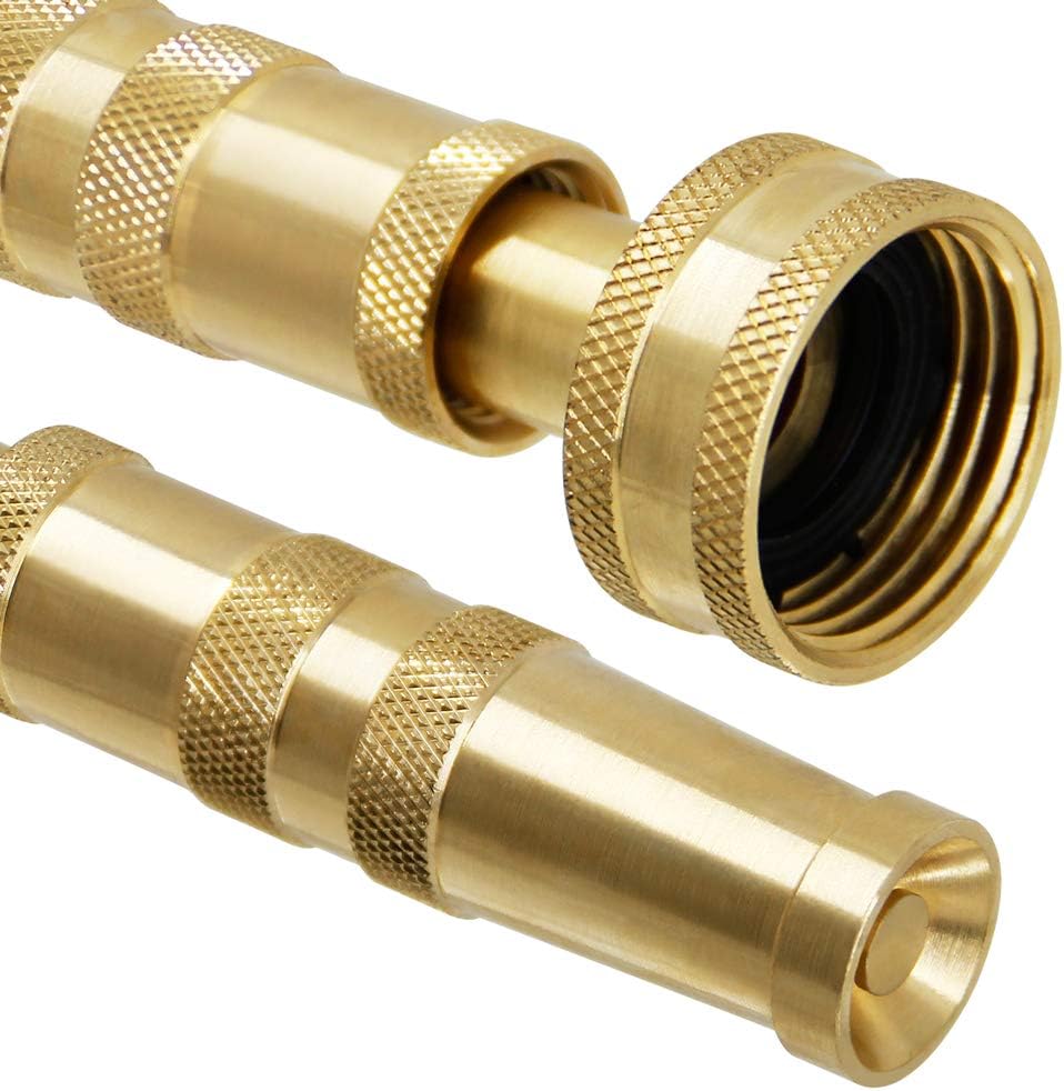 Brass Heavy Duty Adjustable Twist Hose Nozzle Set