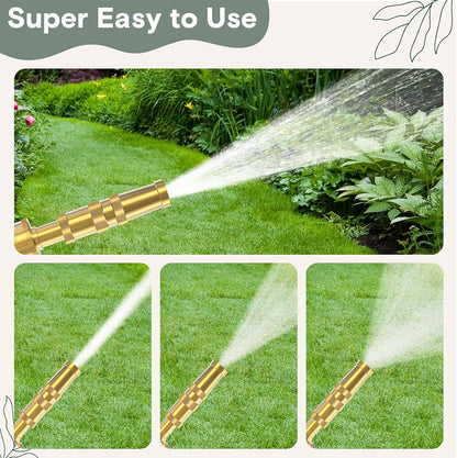 Brass Heavy Duty Adjustable Twist Hose Nozzle Set