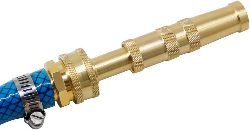 Brass Heavy Duty Adjustable Twist Hose Nozzle Set