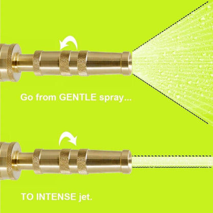 Brass Heavy Duty Adjustable Twist Hose Nozzle Set