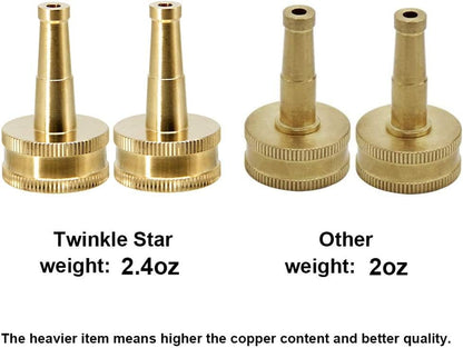 Brass Heavy Duty Adjustable Twist Hose Nozzle Set