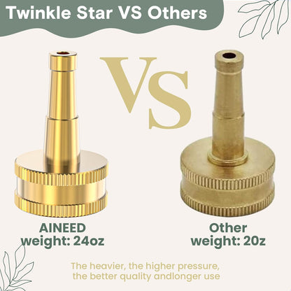Brass Heavy Duty Adjustable Twist Hose Nozzle Set