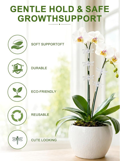 100Pcs Plant Orchid Clips, Garden Plant Support Clip