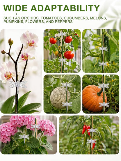 100Pcs Plant Orchid Clips, Garden Plant Support Clip
