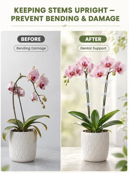 100Pcs Plant Orchid Clips, Garden Plant Support Clip