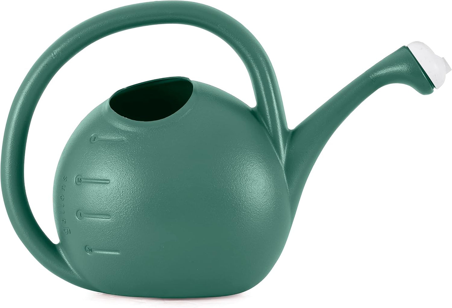 2-Gallon Premium Plastic Rosette Watering Can - 11"x21"x13.75" in Evergreen Color