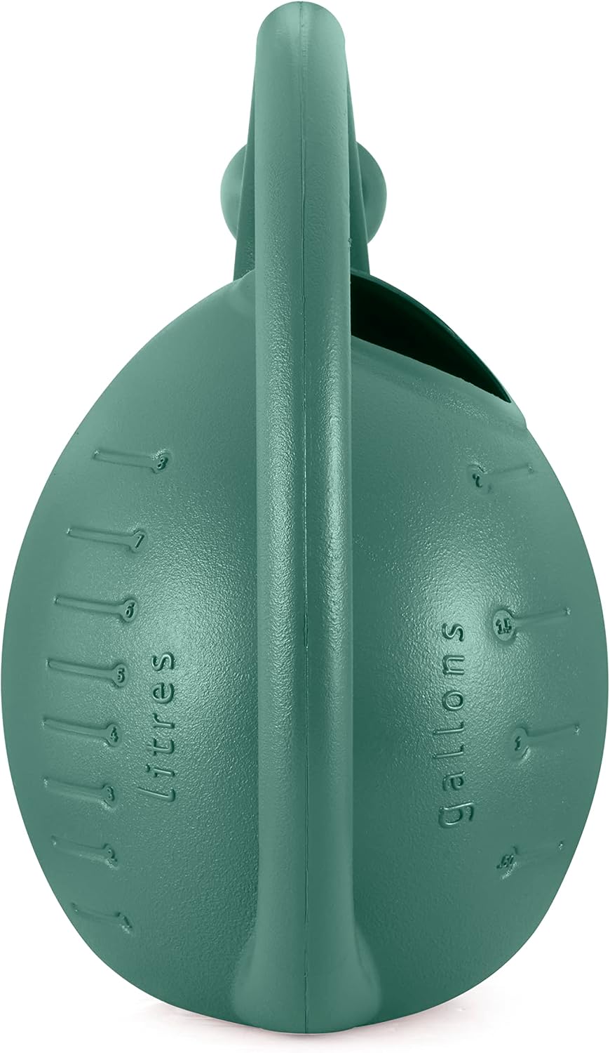 2-Gallon Premium Plastic Rosette Watering Can - 11"x21"x13.75" in Evergreen Color