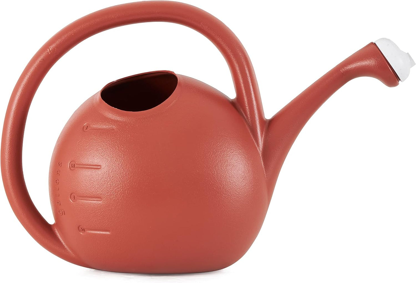 2-Gallon Premium Plastic Rosette Watering Can - 11"x21"x13.75" in Evergreen Color