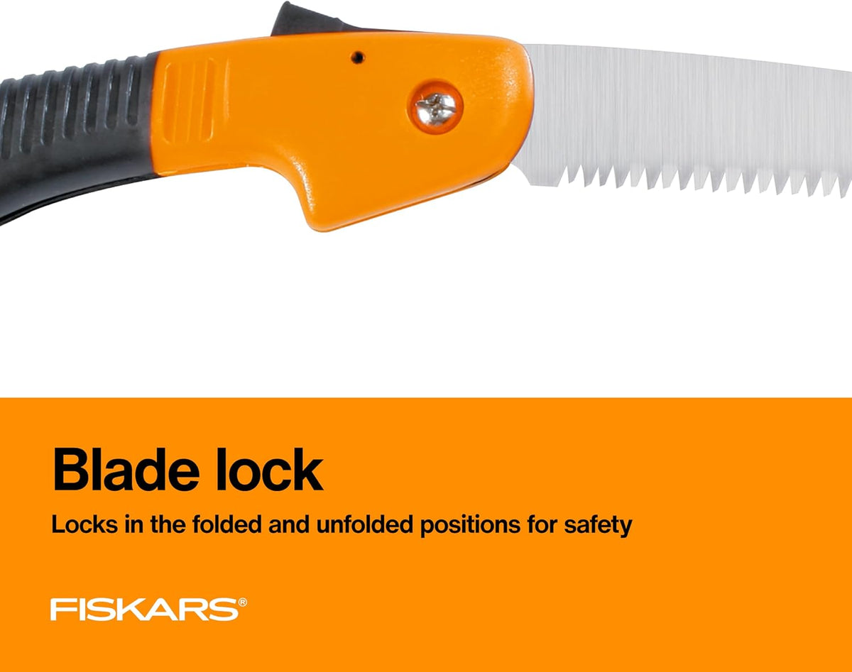 Folding Hand Saw, 7" Pruning Saw with Power Tooth Blade with Triple Ground Teeth that Powers Through Wood Faster, Soft Grip Handle
