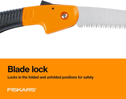 Folding Hand Saw, 7" Pruning Saw with Power Tooth Blade with Triple Ground Teeth that Powers Through Wood Faster, Soft Grip Handle